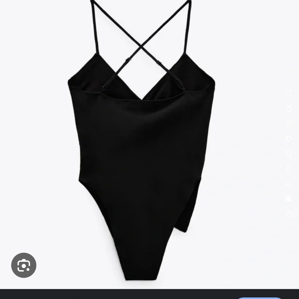 Zara Black Strappy Bodysuit